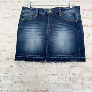 Kancan mini jean skirt 